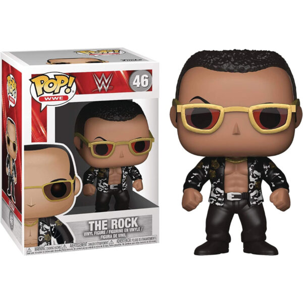 POP! WWE - DWAYNE JOHNSON (THE ROCK) (CHANCE DE CHASE) #46 - Imagem 2