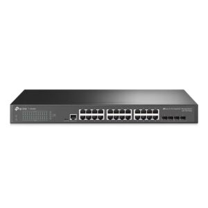 SWITCH GERENCIÁVEL L2+ C/ 24 PORTAS GIGABIT E 4 SLOTS SFP JETSTREAM TL-SG3428 SMB