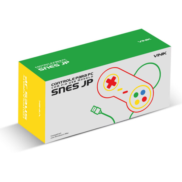 CONTROLE PC USB NINTENDO SUPER FAMICOM/SUPER NES - RETRÔ - VINIK SNES JP - Imagem 2