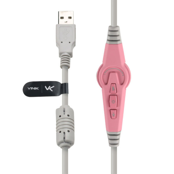 FONE DE OUVIDO HEADSET GAMER CHROMA USB 7.1 RGB ROSA - GH804 - Imagem 3