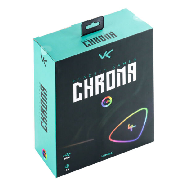 FONE DE OUVIDO HEADSET GAMER CHROMA USB 7.1 RGB ROSA - GH804 - Imagem 4