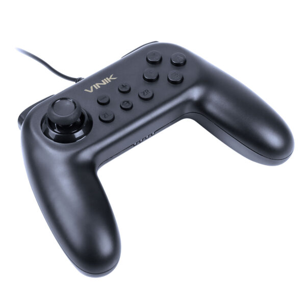 CONTROLE PARA NINTENDO SWITCH COM FIO USB MODELO NS PRETO - VINIK - Imagem 2