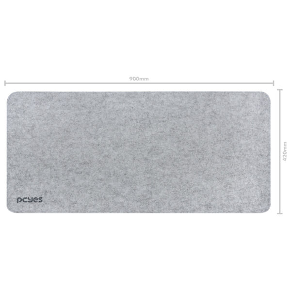 MOUSE PAD DESK MAT EXCLUSIVE PRO GRAY 900X420MM PCYES - PMPEXPPG - Imagem 6