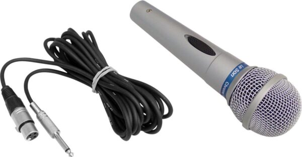 MICROFONE PROFISSIONAL COM FIO 5 METROS MC-200 PRATA - Imagem 2