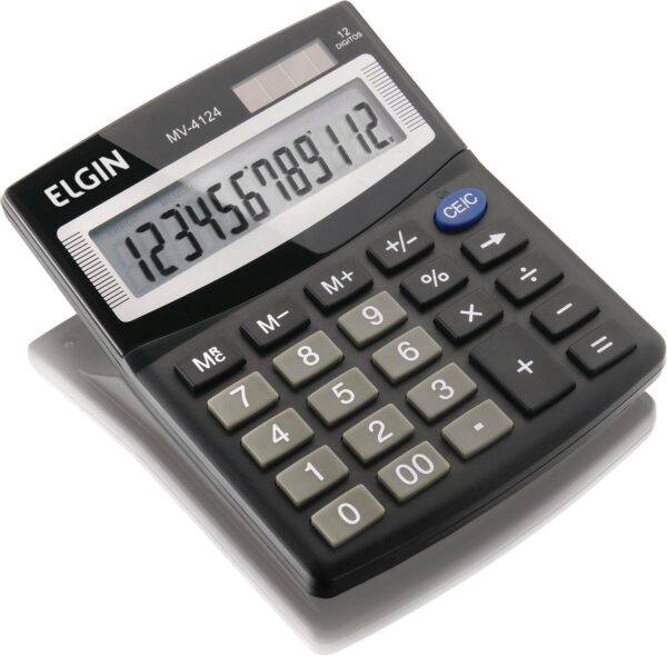 CALCULADORA DE MESA 12 DIGITOS MV-4124 PRETA