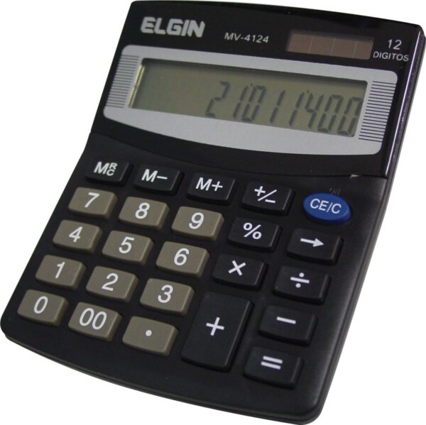 CALCULADORA DE MESA 12 DIGITOS MV-4124 PRETA - Imagem 2