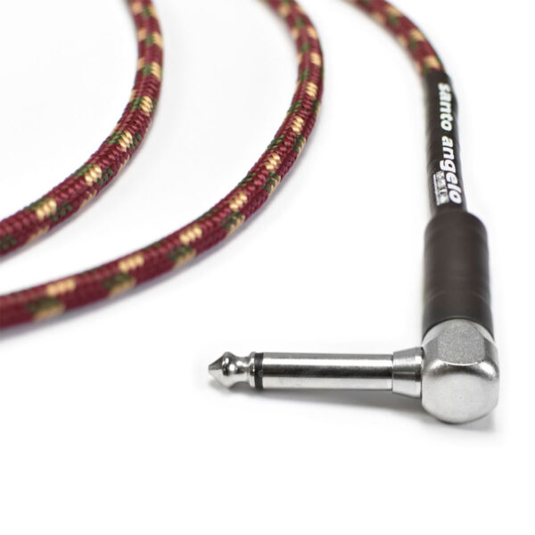 CABO DE GUITARRA ANGEL TX  0,30 MM COMECTOR P10/P10 90º 15FT 4,57 METROS TEXTIL - Imagem 2