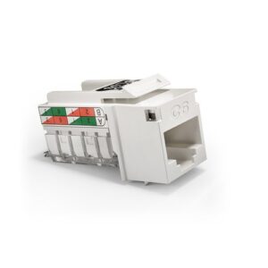 CONECTOR FEMEA KEYSTONE RJ45 CAT.6 T568A/B - BRANCO 35050424