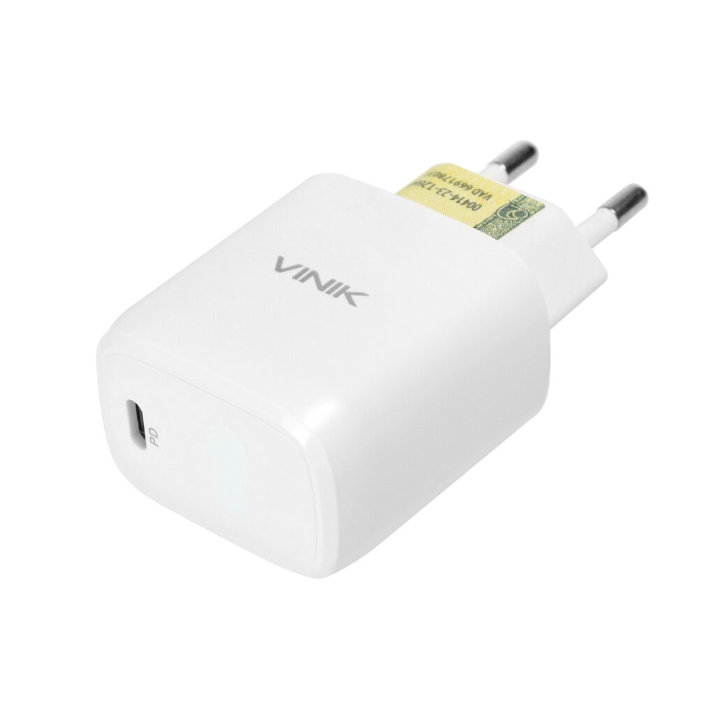 CARREGADOR DE PAREDE 20W COM 1 SAIDA TIPO C 12V - BRANCO