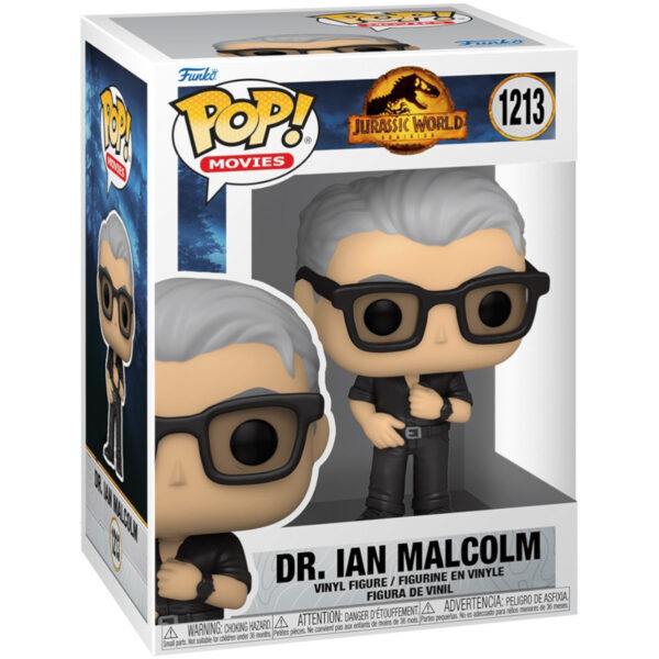 POP! MOVIES: JURASSIC WORLDS: DOMÍNIO - DR.IAN MALCOLM #1213 - Imagem 3