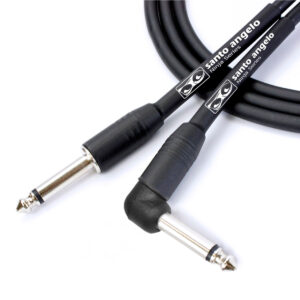 CABO DE GUITARRA NINJA L CABLE 0,20 MM CONECTOR P10/P10 90° 15FT 4,57 METROS PRETO