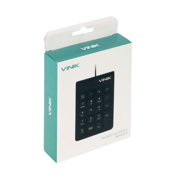 TECLADO NUMÉRICO USB DYNAMIC 20 TECLAS CABO 1.8M PRETO - DT91 - Imagem 2