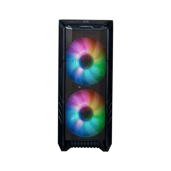 GABINETE COOLER MASTER HAF 500 LATERAL VIDRO TEMPERADO - 2 FANS ARGB 200MM LED ARGB - PRETO - H500-KGNN-S00 - Imagem 2