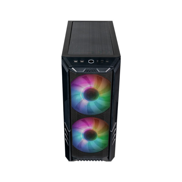 GABINETE COOLER MASTER HAF 500 LATERAL VIDRO TEMPERADO - 2 FANS ARGB 200MM LED ARGB - PRETO - H500-KGNN-S00 - Imagem 7