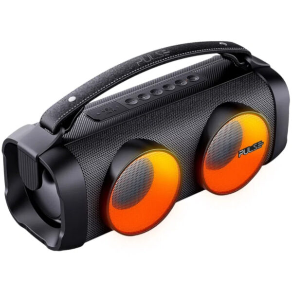 CAIXA DE SOM PULSE BAZOOKA BEATS 80W RMS BT/AUX/SD/USB LED SP614 - Imagem 2