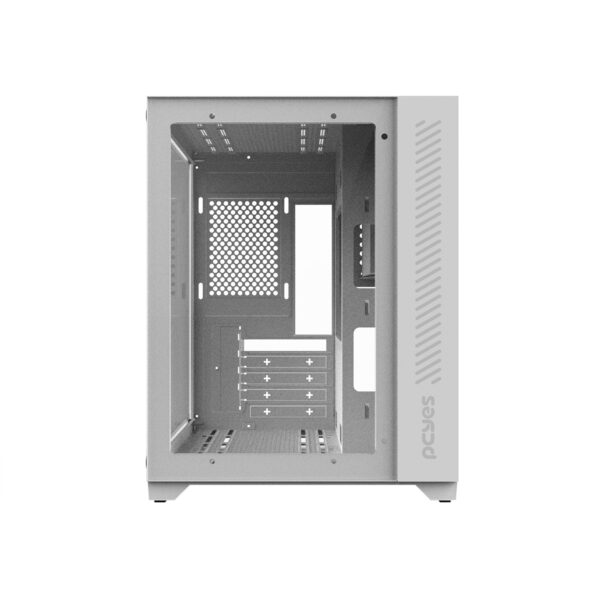 GABINETE GAMER FORCEFIELD WHITE GHOST - FRONTAL E LATERAL EM VIDRO - PCYES - GFFWGP - Imagem 5