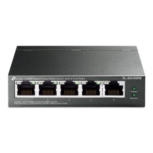 SWITCH GIGABIT EASY SMART 10/100/1000 C/ 5 PORTAS (SENDO 4 POE) TL-SG105PE SMB
