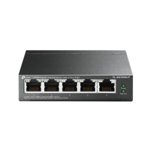 SWITCH GIGABIT PROFISSIONAL 10/100/1000 C/ 5 PORTAS (SENDO 4 POE) TL-SG1005LP SMB