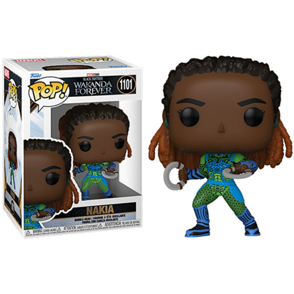 POP! PANTERA NEGRA: WAKANDA PARA SEMPRE - NAKIA #1101 - Imagem 2