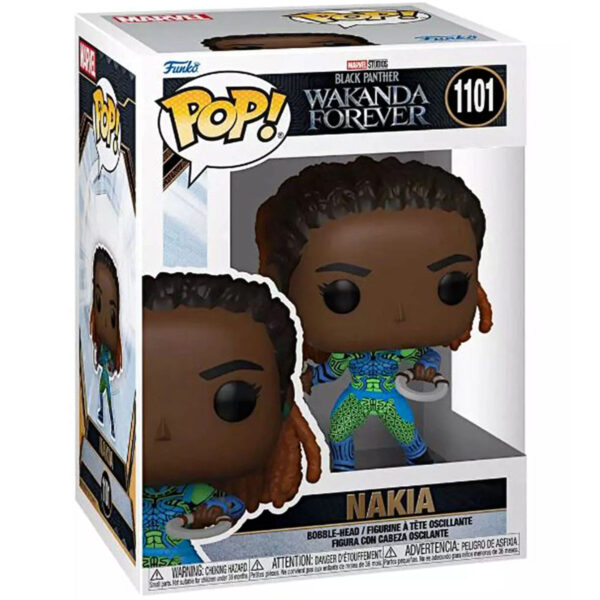 POP! PANTERA NEGRA: WAKANDA PARA SEMPRE - NAKIA #1101 - Imagem 3