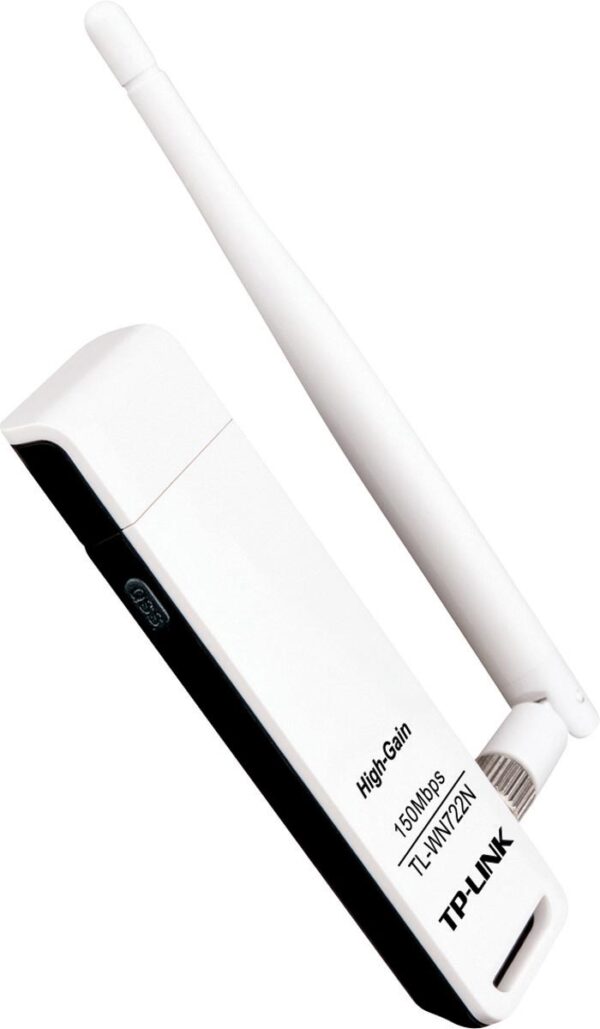 ADAPTADOR USB WIRELESS N 150MBPS 1 ANTENA DESTACAVEL 4DBI TL-WN722N