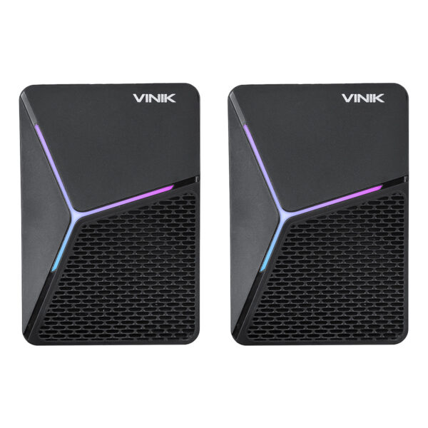CAIXA DE SOM GAMER VINIK STAR 6W 2.0 LED RAINBOW - VSPKG6WST - Imagem 2