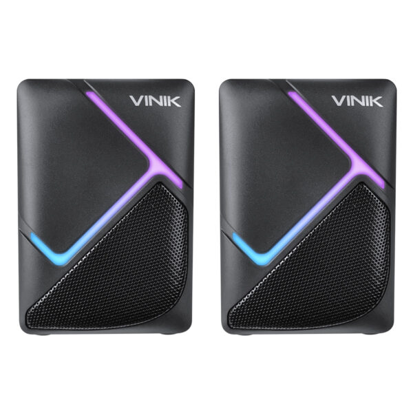 CAIXA DE SOM GAMER VINIK CONSTELATION 6W 2.0 LED RAINBOW - VSPKG6WCTL - Imagem 2