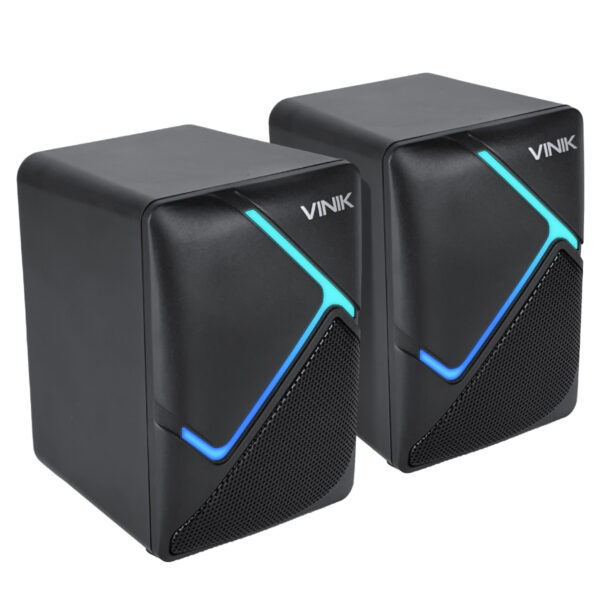 CAIXA DE SOM GAMER VINIK CONSTELATION 6W 2.0 LED RAINBOW - VSPKG6WCTL - Imagem 4