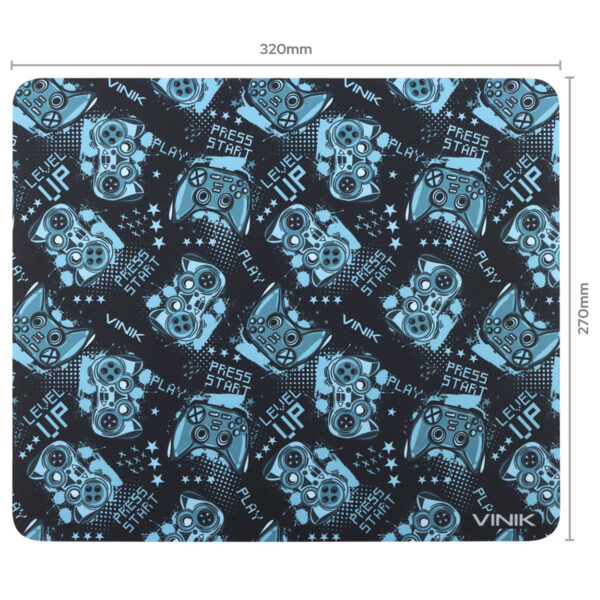 MOUSE PAD GAMER VINIK LEVEL UP 320X270X2MM - MPLU32 - Imagem 5