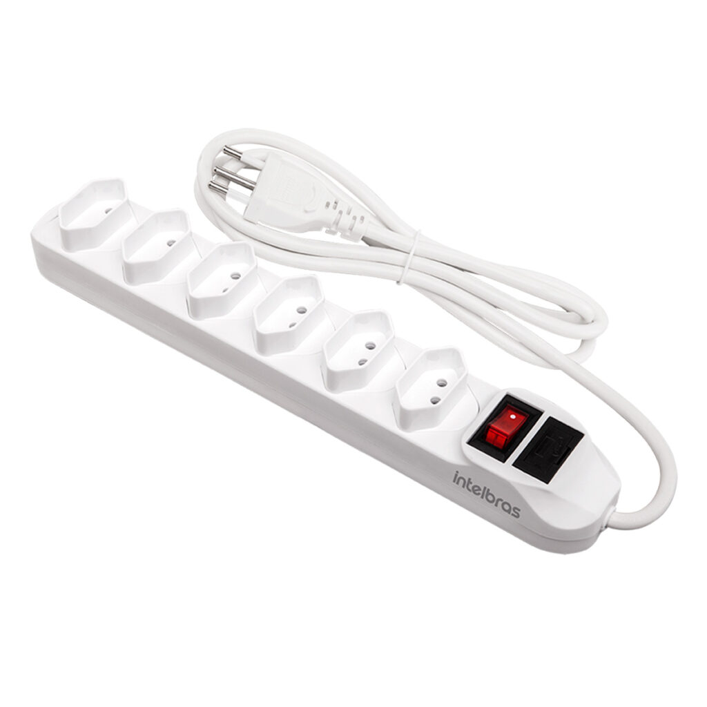 PROTETOR ELETRONICO C/ 6 TOMADAS BRANCO EPE 1006 4824002
