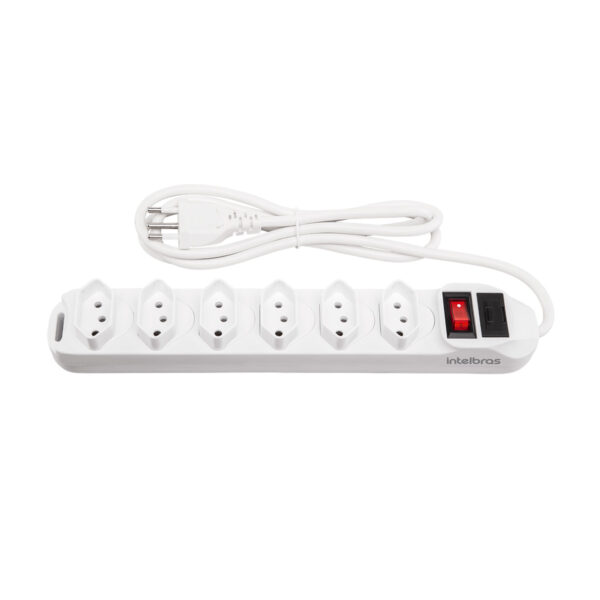 PROTETOR ELETRONICO C/ 6 TOMADAS BRANCO EPE 1006 4824002 - Imagem 2