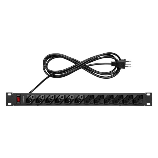 PROTETOR ELETRONICO C/ 12 TOMADAS P/ RACK CABO 1 METRO EPR 212 4824301 - Imagem 2