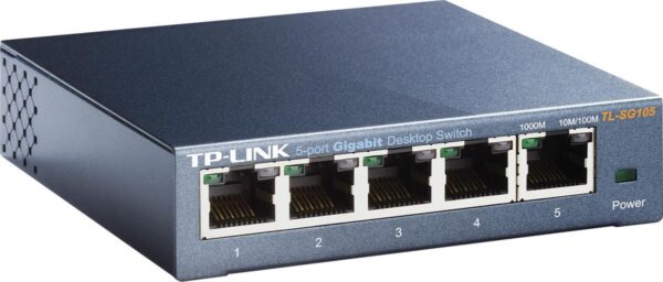 SWITCH 5 PORTAS GIGABIT DE MESA 10/100/1000 TL-SG105 SMB