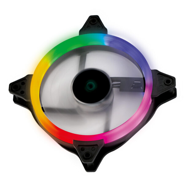 FAN/COOLER GAMER PARA GABINETE V.RING 5.0 FULL HALO 120MM - LED FIXO 5 CORES - VRINGFHFX5 - Imagem 3