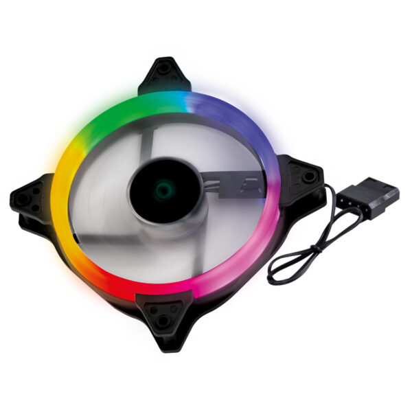 FAN/COOLER GAMER PARA GABINETE V.RING 5.0 FULL HALO 120MM - LED FIXO 5 CORES - VRINGFHFX5 - Imagem 4