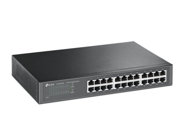 SWITCH GIGABIT 24 PORTAS 10/100/1000 MESA OU MONTAVEL EM RACK NAO GERENCIAVEL TL-SG1024D NACIONAL SMB - Imagem 2