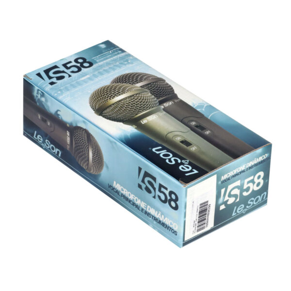 MICROFONE COM FIO PROFISSIONAL LS58 CHUMBO, ACOMPANHA CABO DE 5 METROS - Imagem 5
