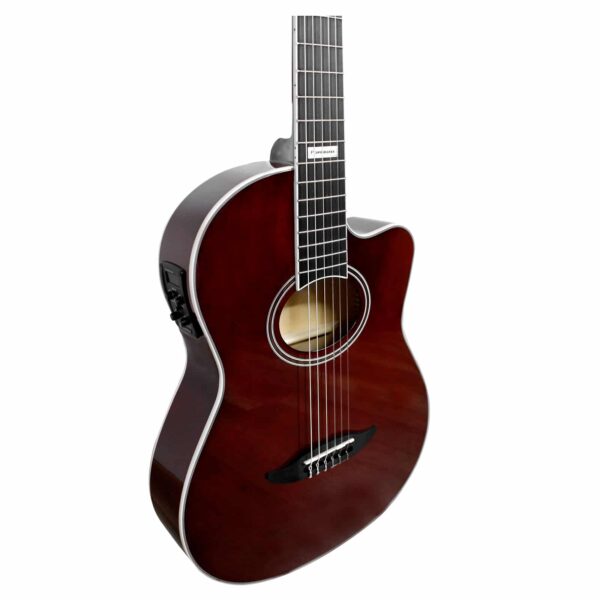 VIOLÃO NYLON ELETROACÚSTICO PERFORMANCE GNF-3 CEQ TRANSLUCENT DARK WINE (TDW) - Imagem 3