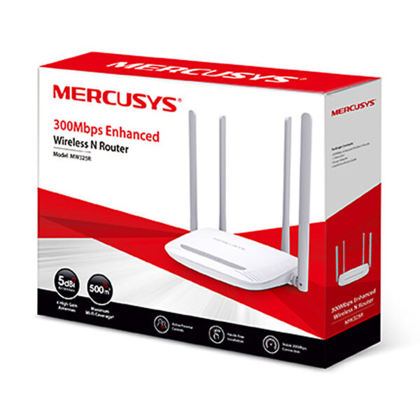 ROTEADOR WIRELESS N 300MBPS 4 ANTENAS FIXAS 5 DBI MW325R - Imagem 4