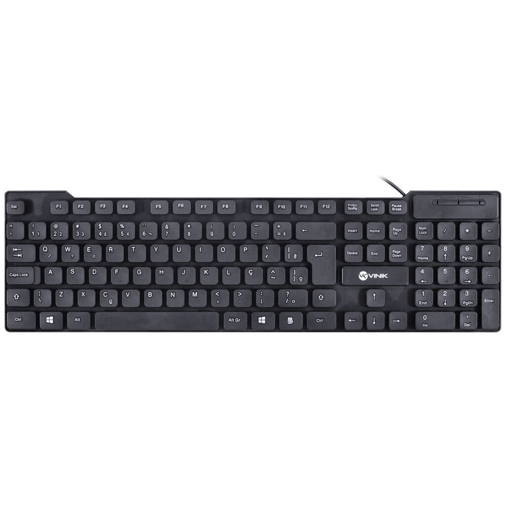 TECLADO USB DYNAMIC CHOCOLATE ABNT2 CABO 1.8M PRETO - VINIK - DT160