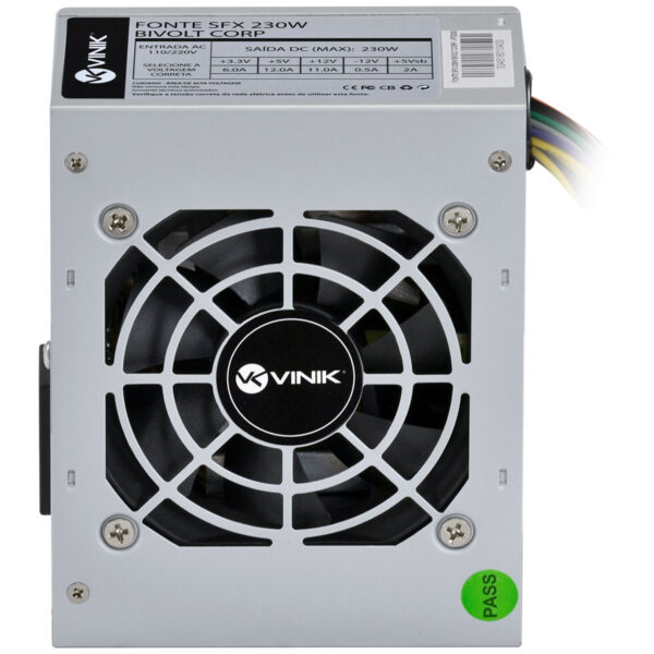 FONTE PARA GABINETE SLIM SFX 230W REAL BIVOLT CORP - VFS230 - Imagem 3