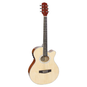 VIOLÃO ELETROACÚSTICO AÇO MINI JUMBO CUTAWAY GSF-1D CEQ NG NATUTAL GLOSSY, COM AFINADOR E EQUALIZADOR