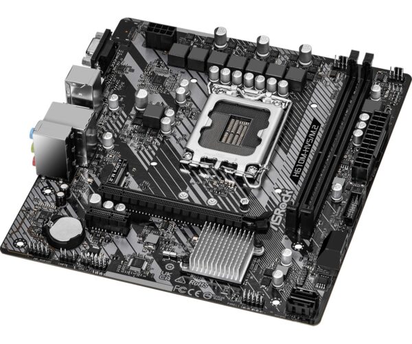 PLACA MÃE ASROCK H610M-HVS/M.2 R2.0 LGA1700 2XDDR4 3200 DIMM 64GB 4XSATA3 2XUSB3.2 4XUSB2.0 REDE GIGA 1XM.2/KEY M 1XHDMI - Imagem 3