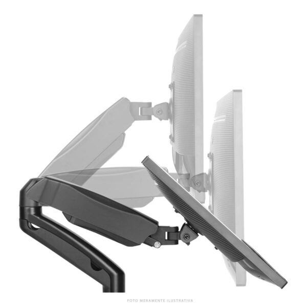 SUPORTE ARTICULADO PARA 2 MONITORES DE 17 A 32" C/ PISTÃO A GÁS - SM-341B - Imagem 9