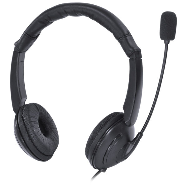 FONE DE OUVIDO HEADSET CORP USB COM MICROFONE - PRETO - VK390 - Imagem 2