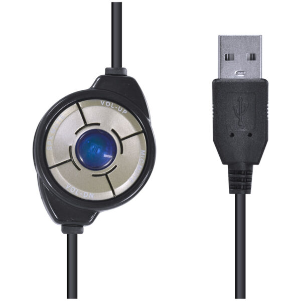 FONE DE OUVIDO HEADSET CORP USB COM MICROFONE - PRETO - VK390 - Imagem 5