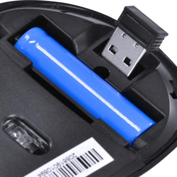 MOUSE SEM FIO WIRELESS 2.4 GHZ RECARREGAVEL POWER UP 1600 DPI PRETO USB - PM200 - Imagem 4