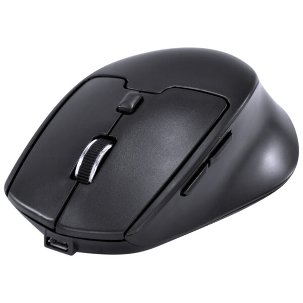 MOUSE SEM FIO WIRELESS 2.4 GHZ RECARREGAVEL POWER UP 1600 DPI PRETO USB - PM200 - Imagem 8