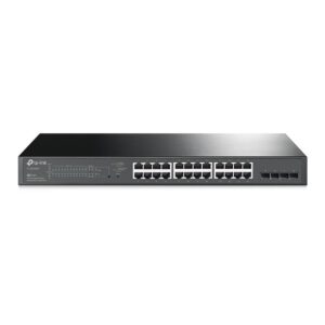 SWITCH SMART GIGABIT C/ 24 PORTAS POE+ E 4 SLOTS SFP JETSTREAM TL-SG2428P SMB