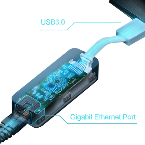 ADAPTADOR DE REDE USB 3.0 P/ RJ45 GIGABIT UE300 - Imagem 4